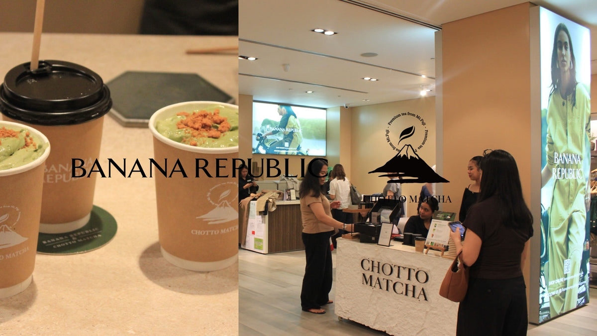 banana-republic x Chotto Matcha collaboration