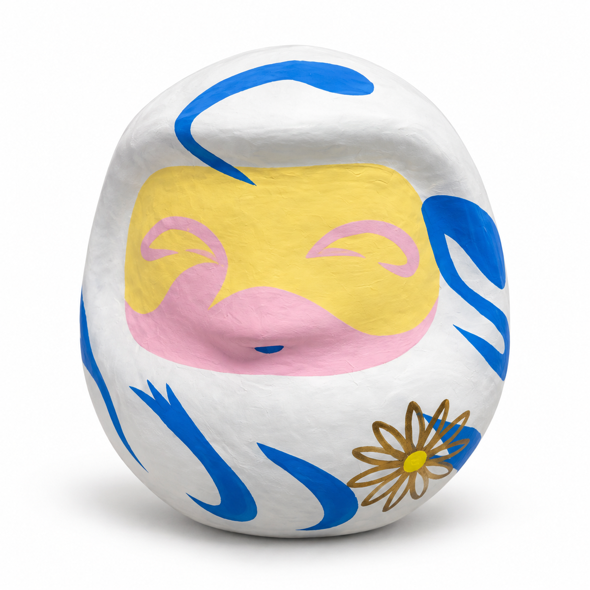 white daruma white
